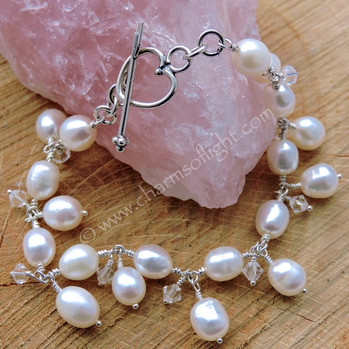 Pearl & Swarovski Crystal Bracelet